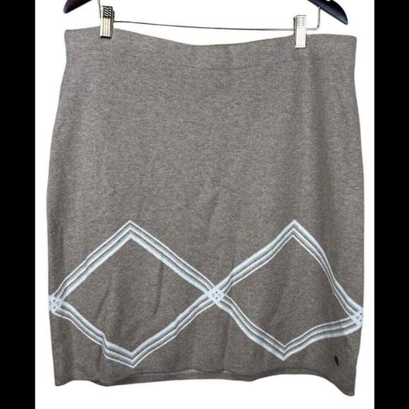 Royal Robbins Merino‎ Wool Mini Sweater Skirt Women's Standard Fit Sz XL READ - Picture 1 of 5